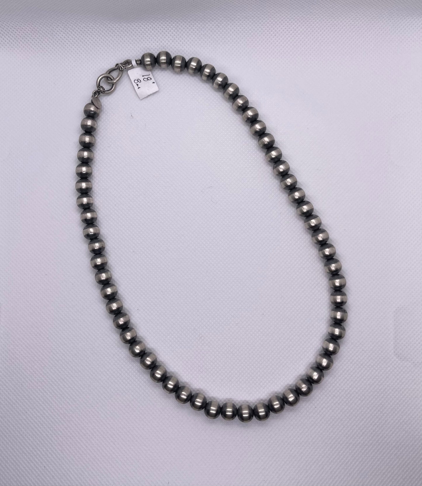 8MM Navajo Pearl Necklace 18"