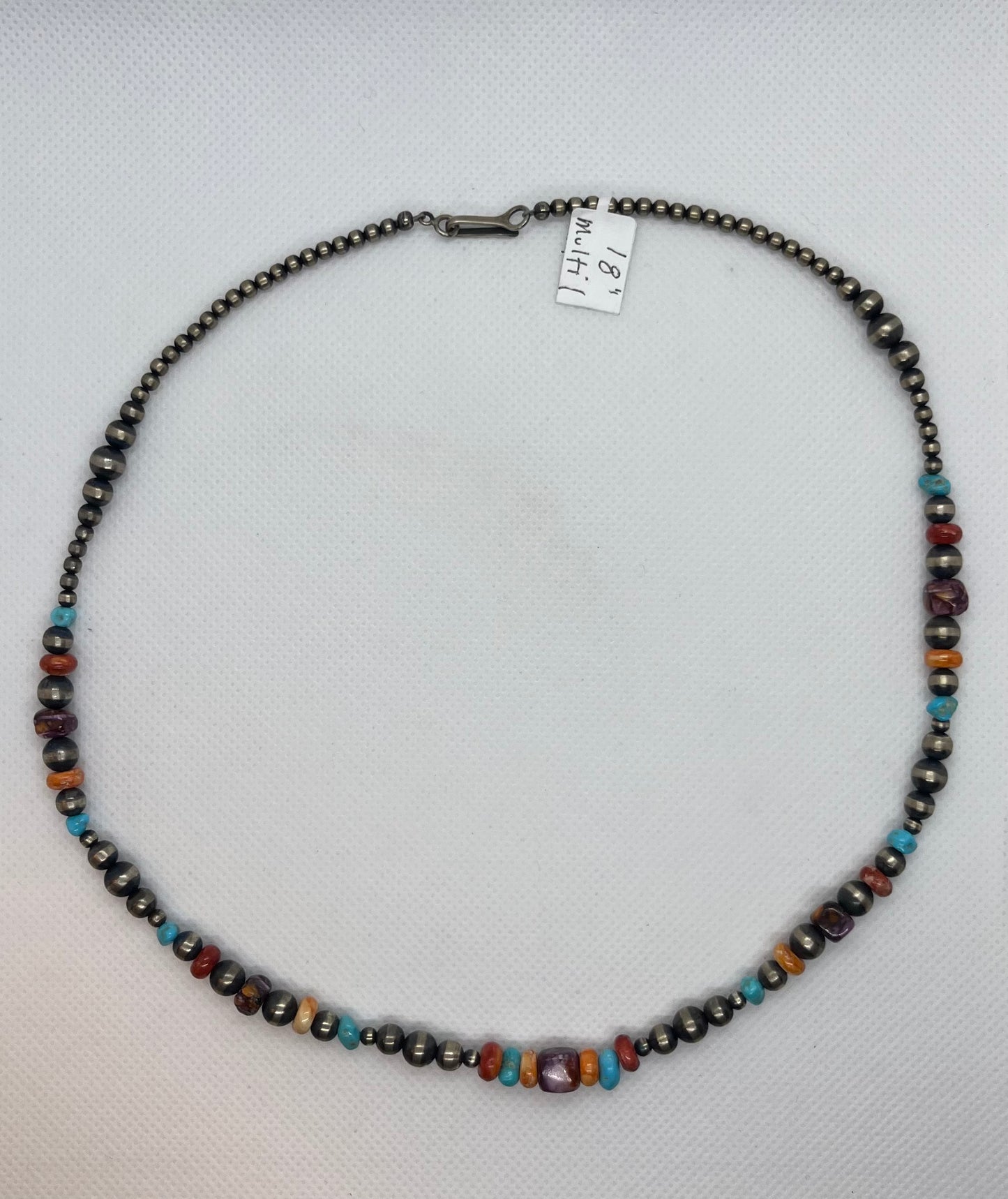 Multi color Navajo Pearl Necklace