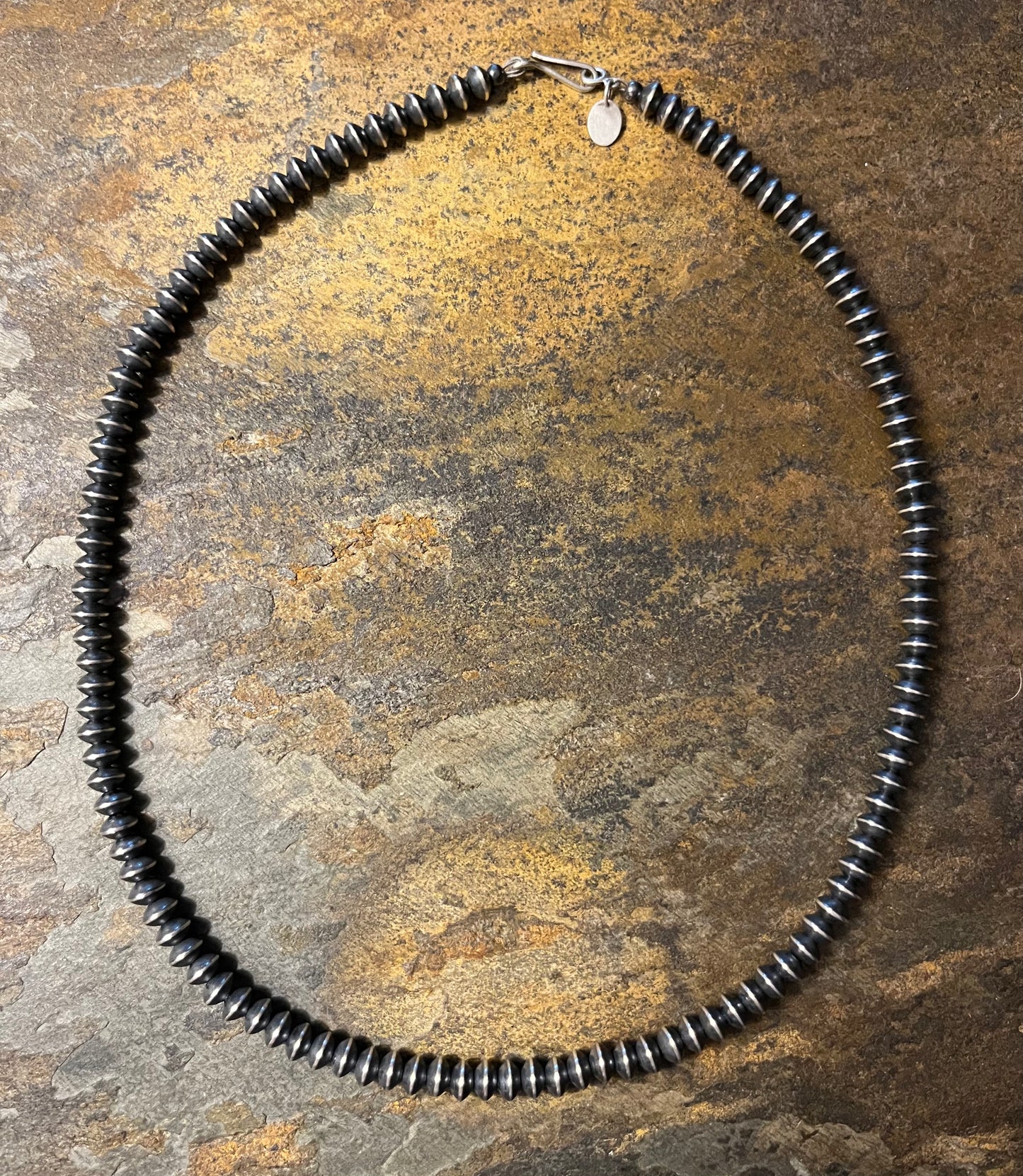 6MM Saucer Necklace 18"