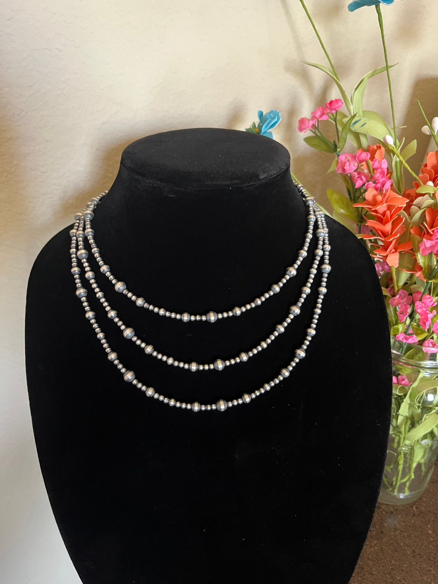 Mixed Beaded Navajo Pearl Necklaces