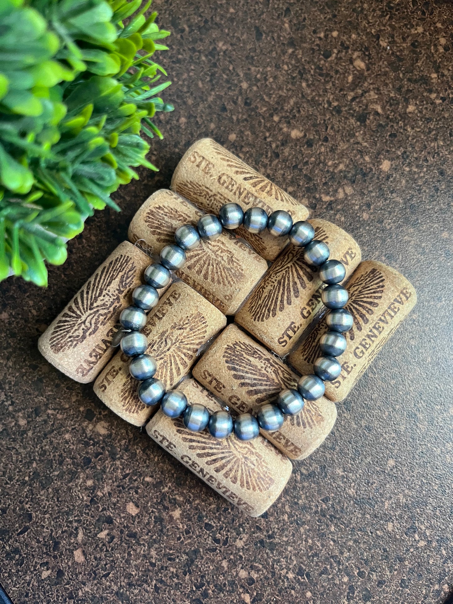 Navajo Pearl Stretch Bracelet