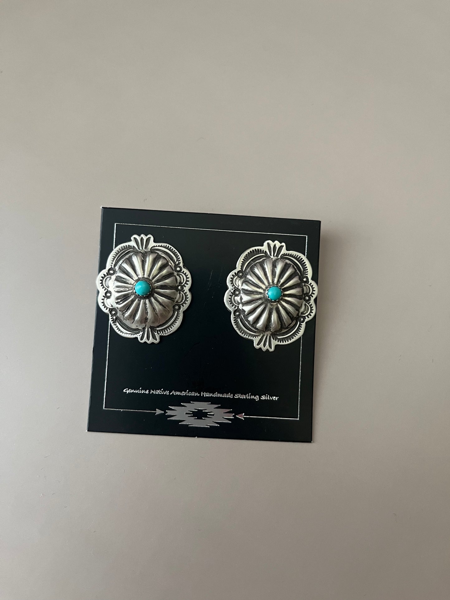 Concho and Turquoise Earrings