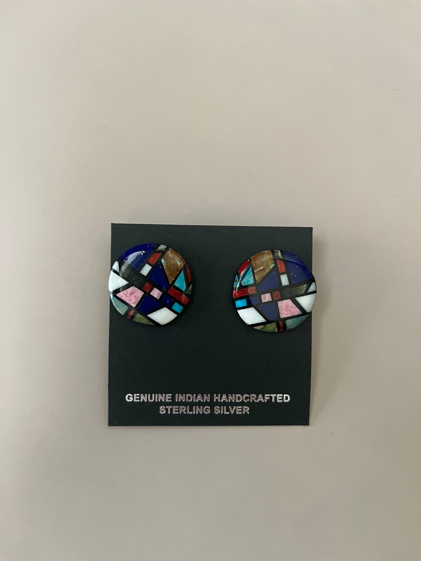 Multicolored Inlay Earrings