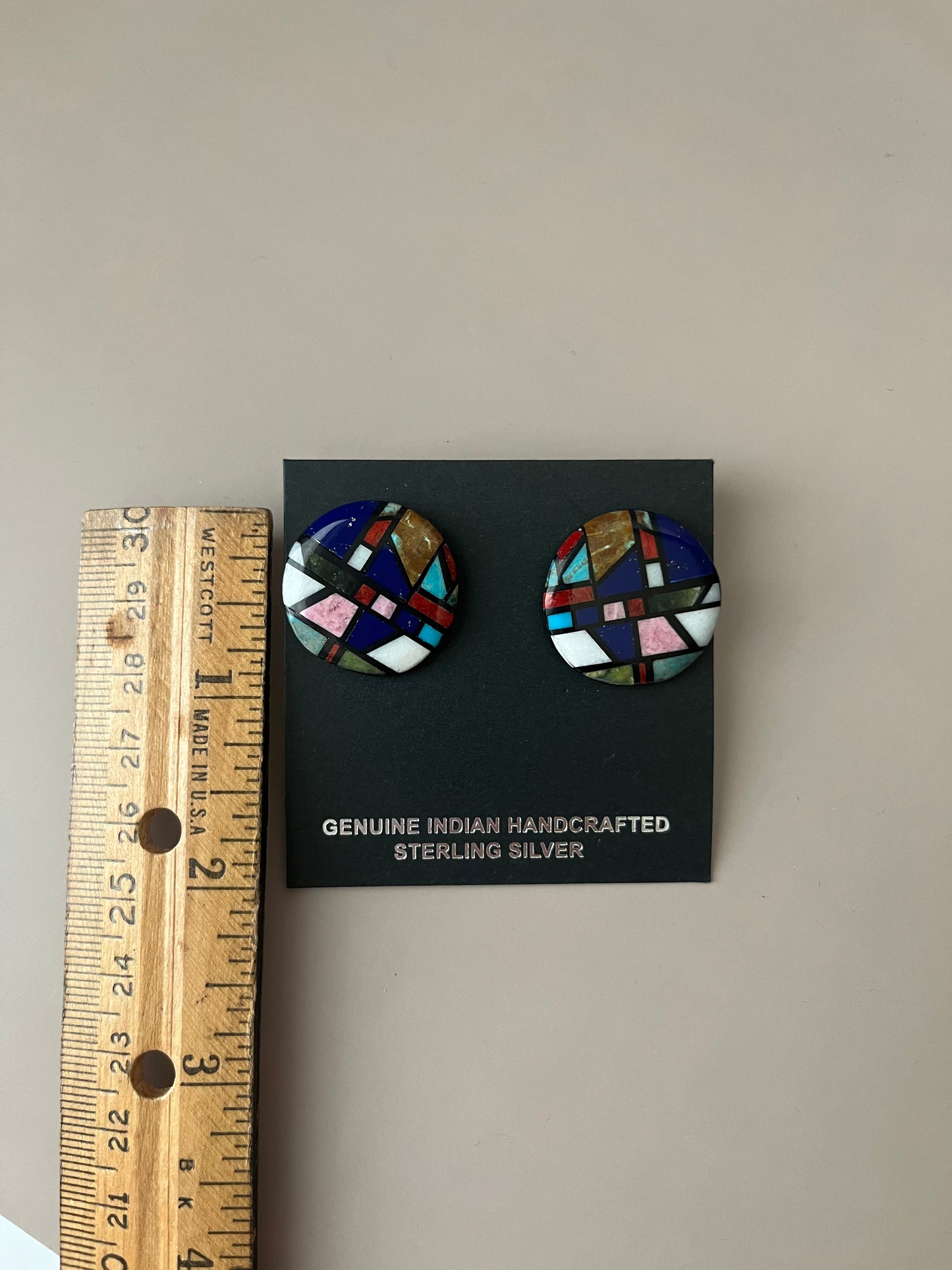 Multicolored Inlay Earrings