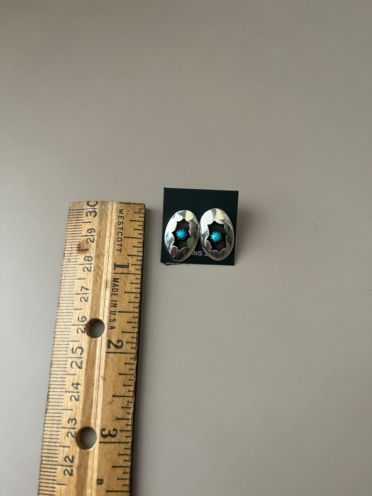 Oval Concho Earrings