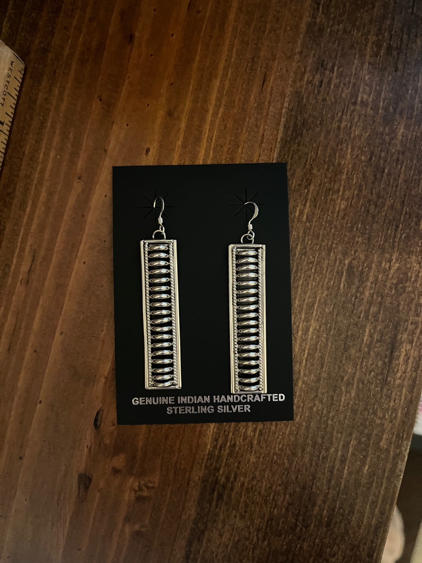 Priscilla Apache Dangle Earrings Stamped