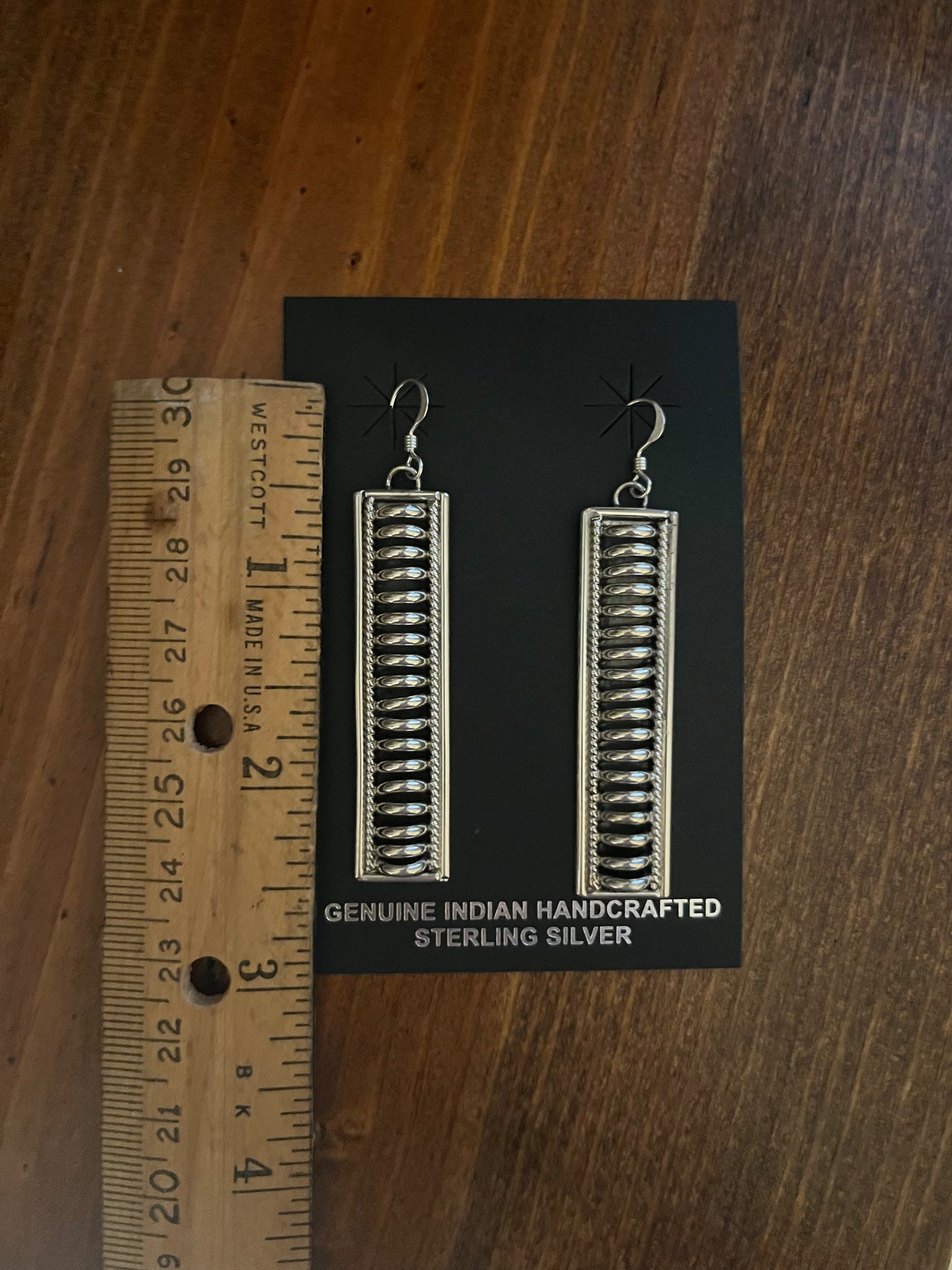 Priscilla Apache Dangle Earrings Stamped