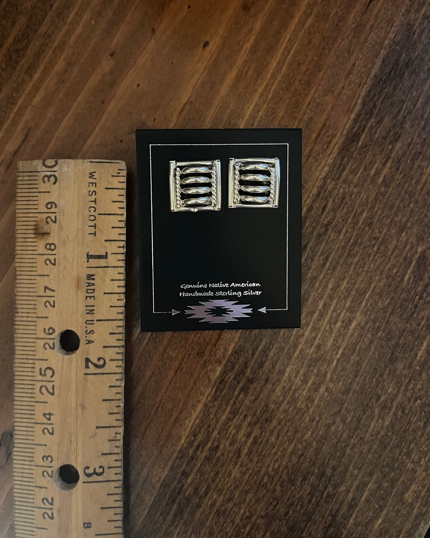 Priscilla Apache Stud Earrings Signed