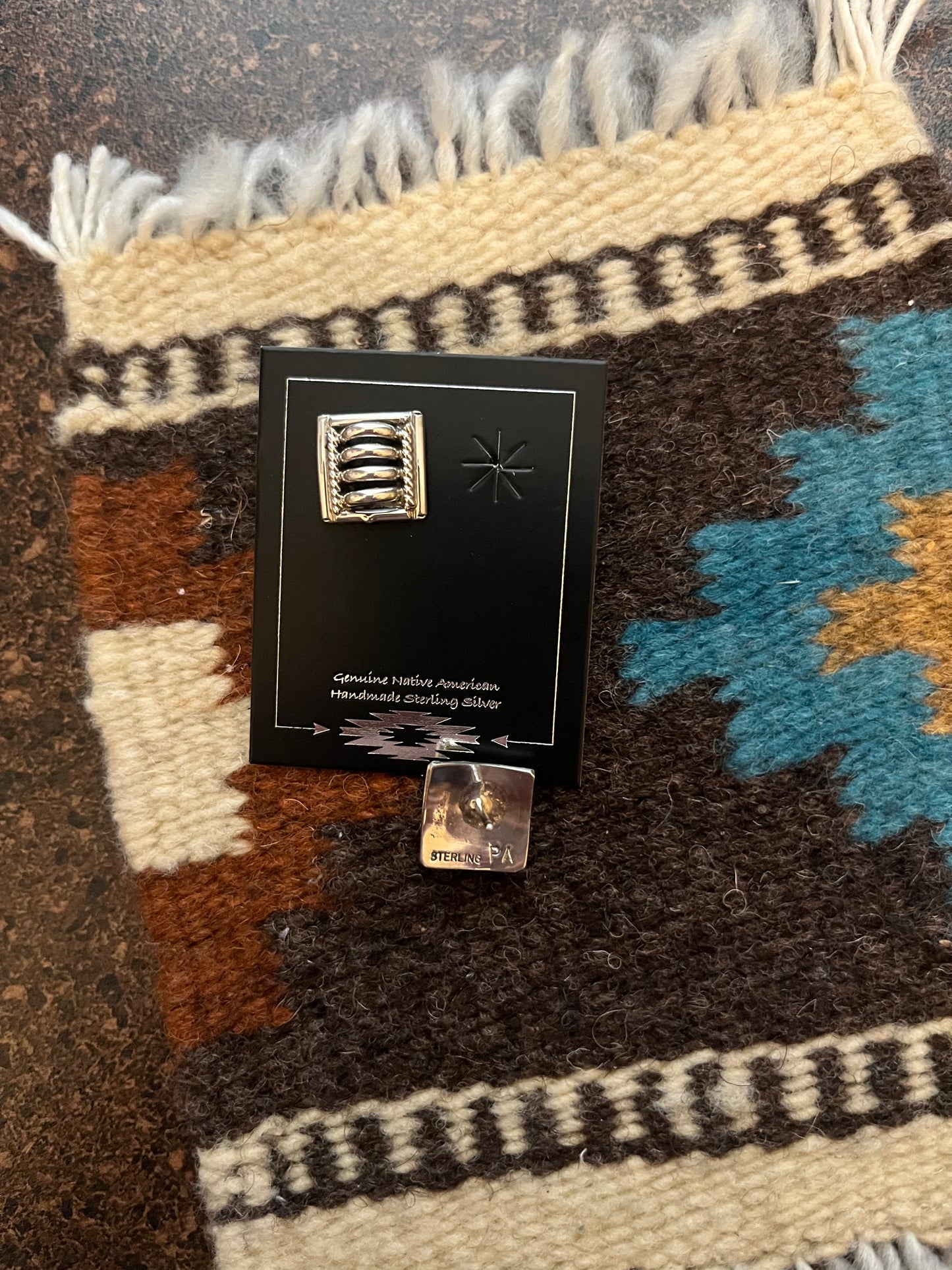 Priscilla Apache Stud Earrings Signed