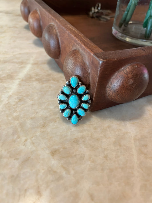 Turquoise Cluster Ring