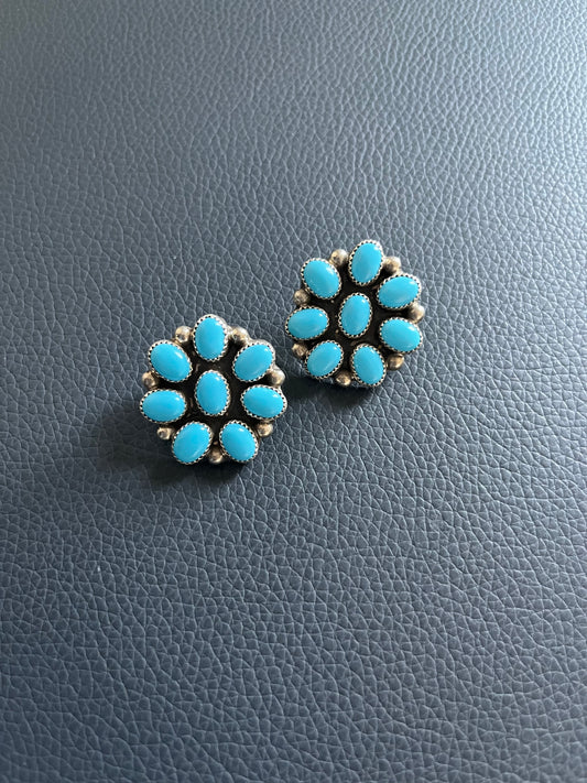 Cluster Turquoise Earring