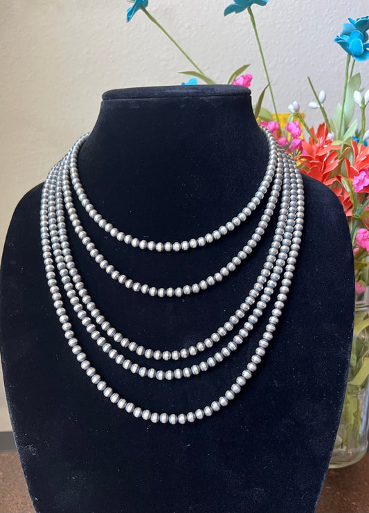5MM Beaded Navajo Pearl Necklaces