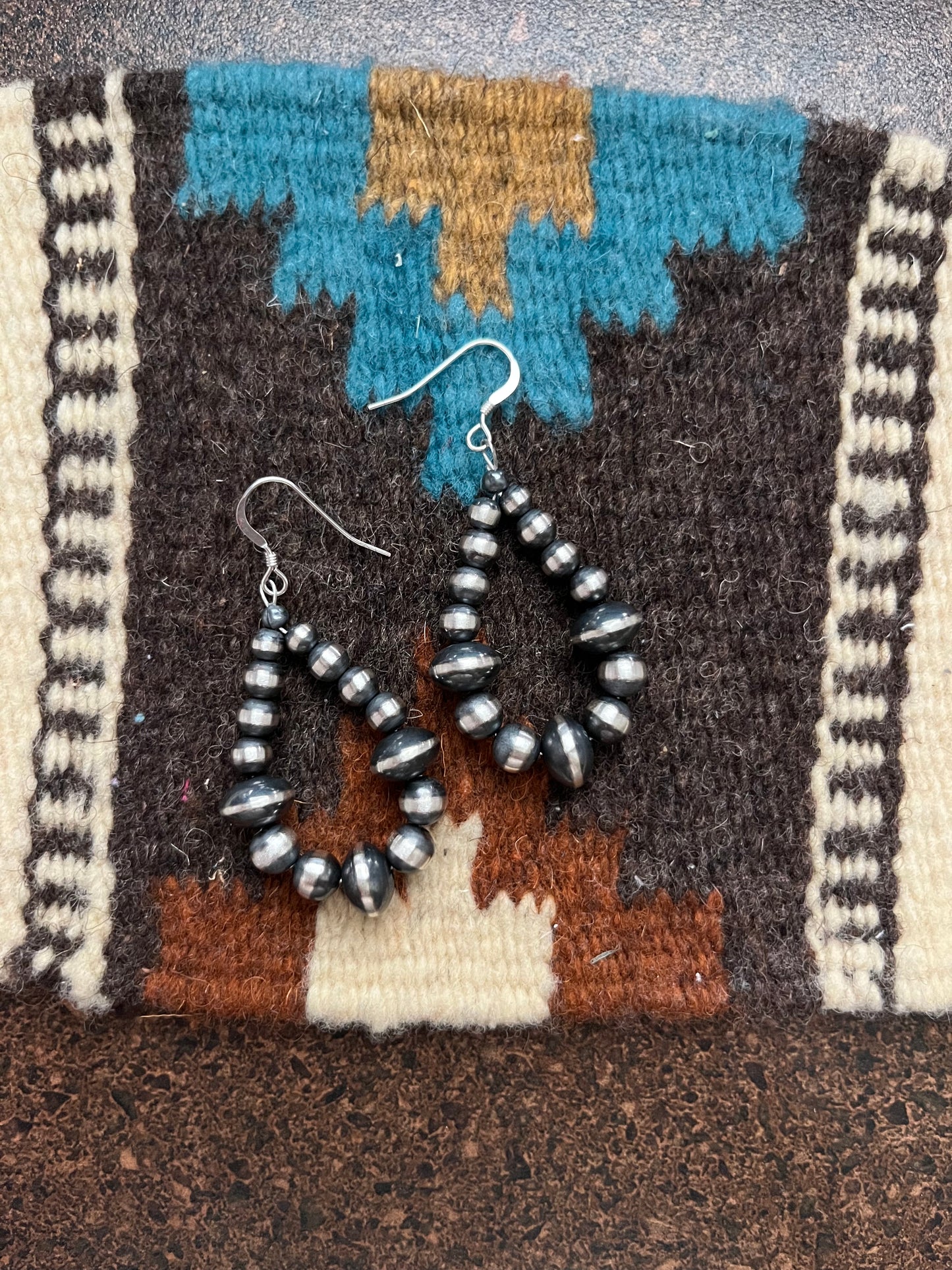 Navajo Pearl and Saucer Earrings