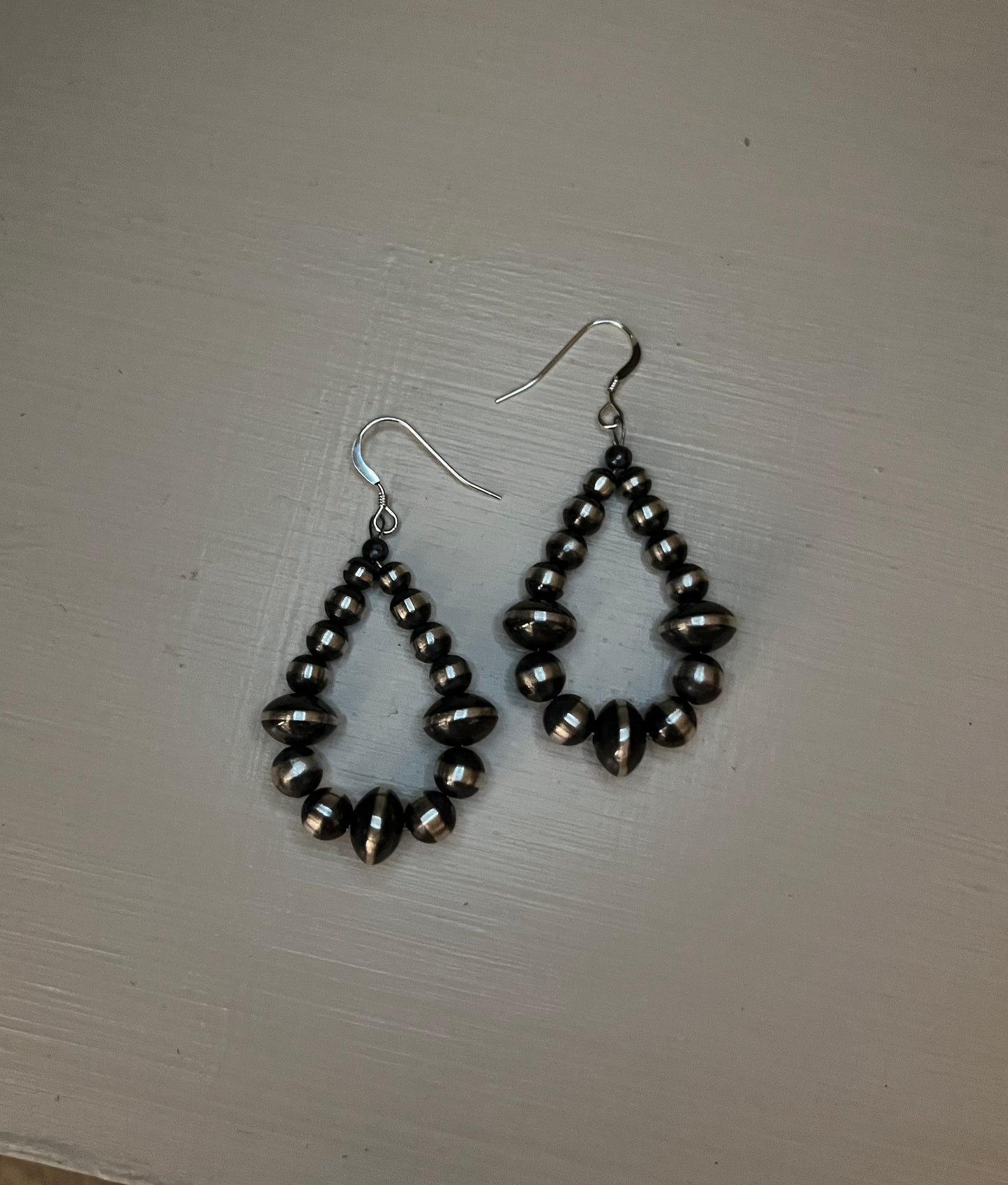 Navajo Pearl and Saucer Earrings