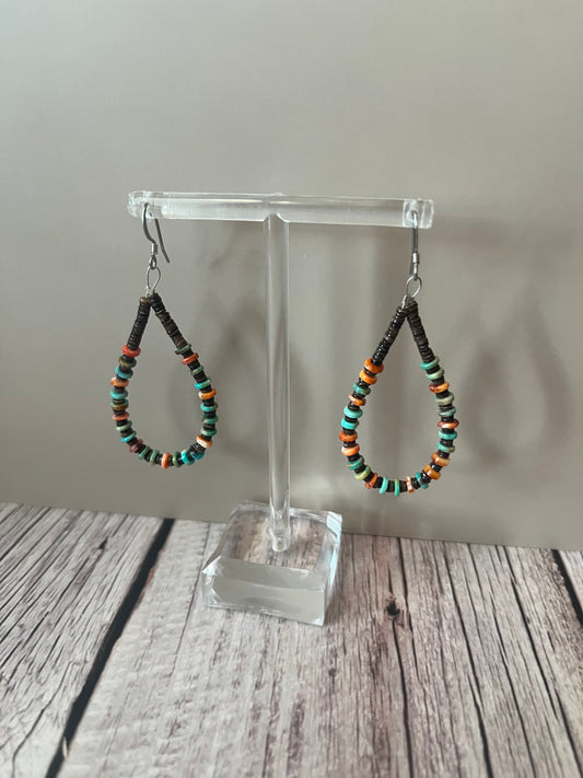 Multicolored Teardrop Earrings